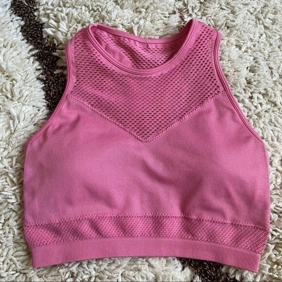Fabletics Maran Seamless Sports Bra in Pink  S - Picture 3 of 8